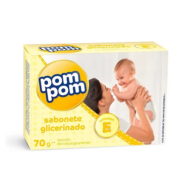 SABONETE BARRA POMPOM GLICE RINADO 70G