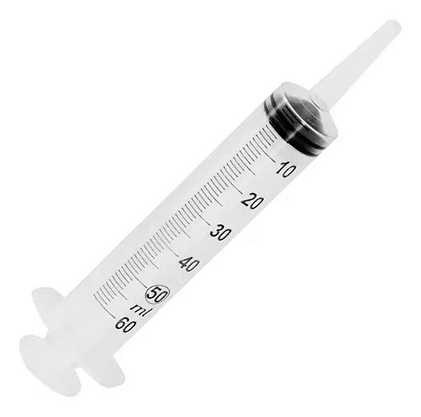 SERINGA KDL 60ML SEM AGULHA BICO CATETER