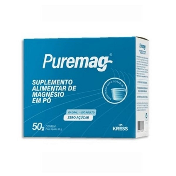 PUREMAG CLORETO DE MAGNESIO 50G ZERO AÇUCAR