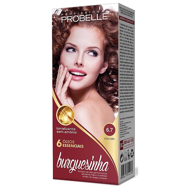 TINTURA PROBELLE BURGUESINHA SEM AMONIA 6.7 CHOCOLATE