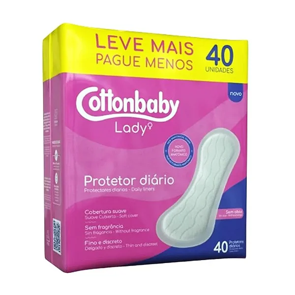 PROTETOR DIARIO COTTONBABY LADY 40UN