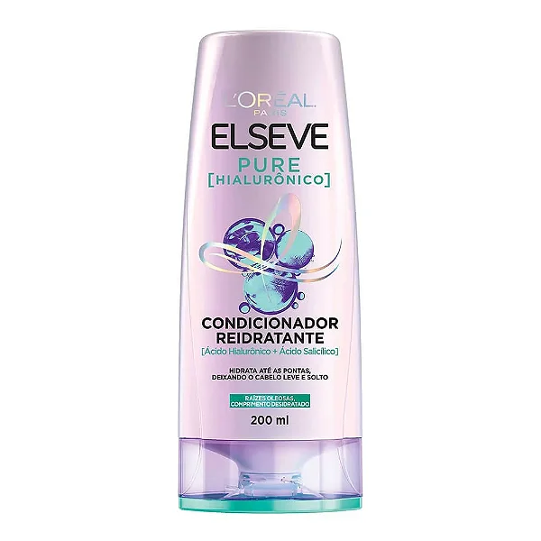 CONDICIONADOR ELSEVE PURE HIALURONICO REIDRATANTE 200ML