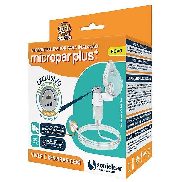 MICRONEBULIZADOR SONICLEAR MICROPAR INFANTIL C/ PLUG ENCAIXE