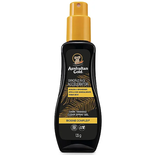 ACELERADOR DE BRONZEADO AUSTRALIAN GOLD SPRAY GEL 125G