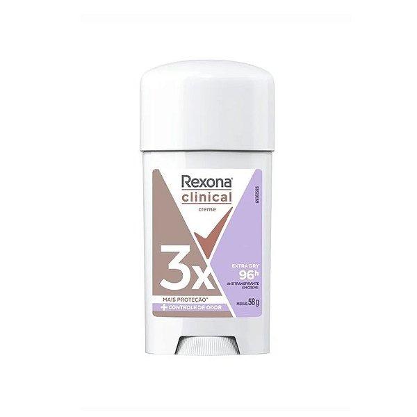 DESODORANTE  rexona clinical extra dry 96hs creme
