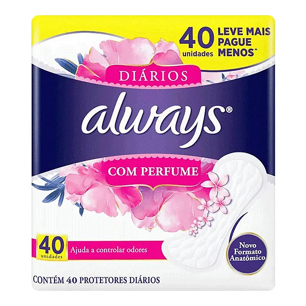 ABS ALWAYS PROTETOR DIARIO 40UN COM PERFUME