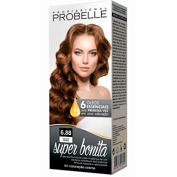 TINTURA PROBELLE SUPER BONITA 6.88 MARROM TABACO