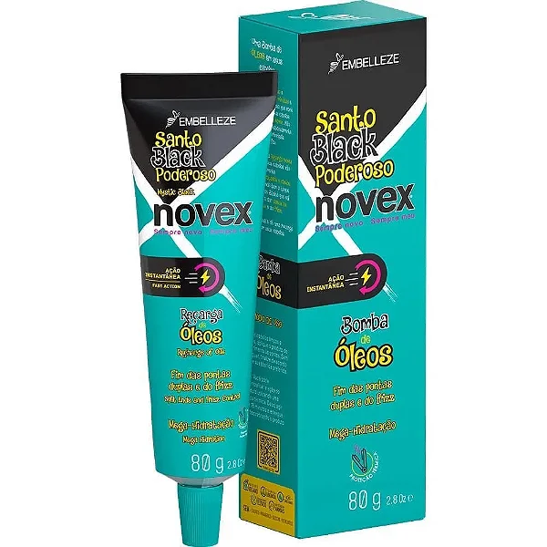 RECARGA NOVEX 80G SANTO BLACK PODEROSO