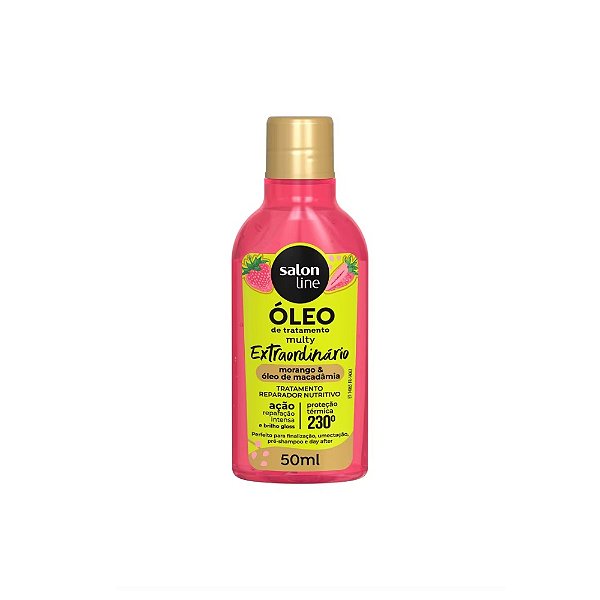 OLEO CAPILAR SALON LINE 50ML MULTY EXTRAORDINARIO MORANGO MACADAMIA