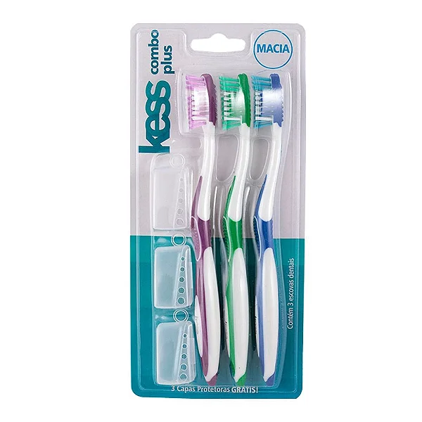 ESCOVA DENTAL KESS COMBO PLUS MACIA C/ 3UN COD.: 2083