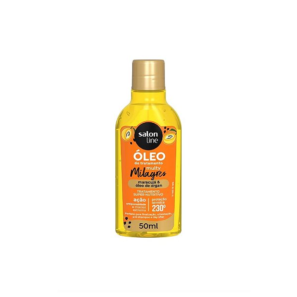 OLEO CAPILAR SALON LINE MARACUJA E ÓLEO DE ARGAN MULTY MILAGRES 50ML