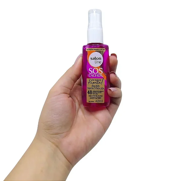 OLEO CAPILAR SALON LINE  S.O.S CACHOS DE REPENTE PRONTA 42ML