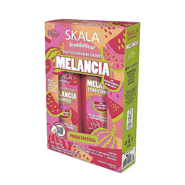 KIT SHAMPOO + CONDICIONADOR SKALA FRUTASTICA MELANCIA 325ML CADA
