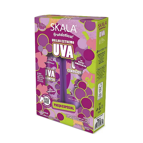 KIT SHAMPOO + CONCIONADOR  SKALA FRUSTASTICA UVA  325ML CADA
