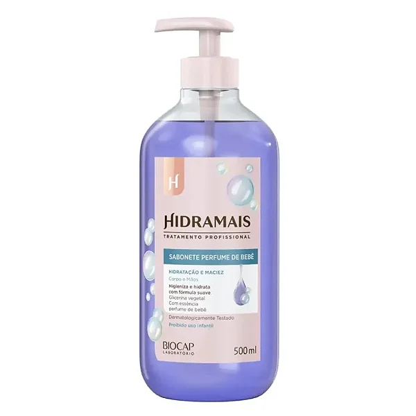 SABONETE LIQUIDO HIDRAMAIS 500ML PERFUME BEBE