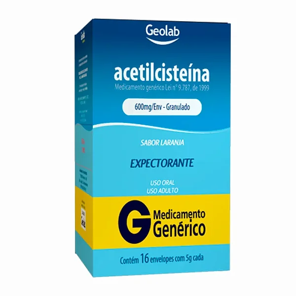 ACETILCISTEINA 600MG 16 ENV GEOLAB