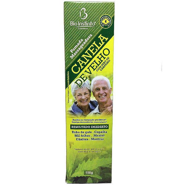 BIO INSTINTO POMADA CANELA DE VELHO COM SEBO DE CARNEIRO150G