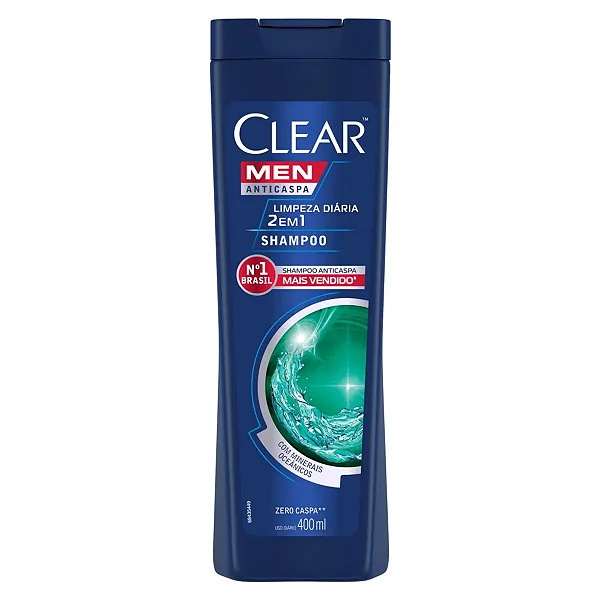 SHAMPOO CLEAR M LIMP 2EM1  400ML L+PG-