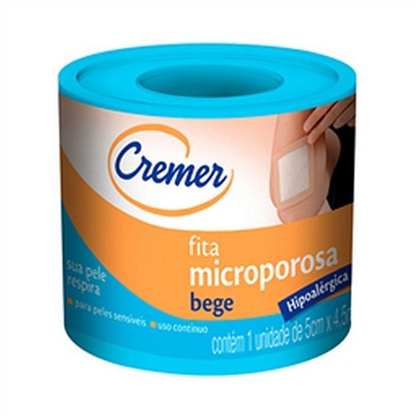 CREMER FITA MICROPOROSA BEGE 5CM X 4,5M
