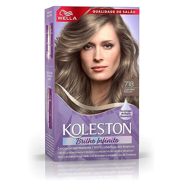 TINTURA KOLESTON 718 LOURO MEDIO PEROLADO