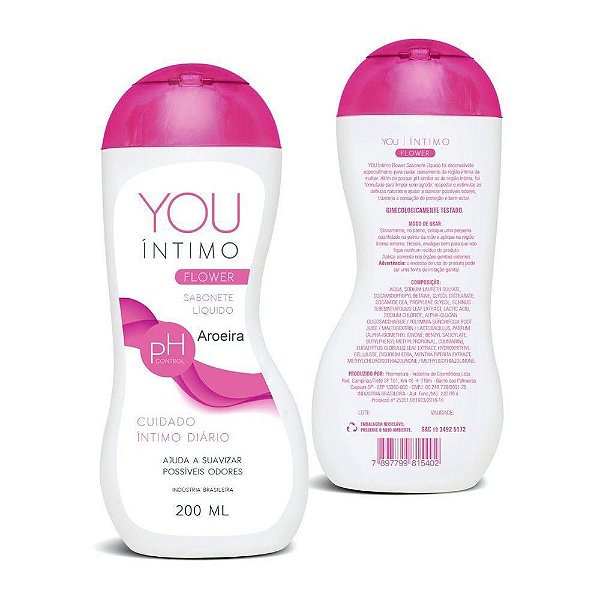SABONETE LIQUIDO INTIMO YOU FLOWER AROEIRA 200ML