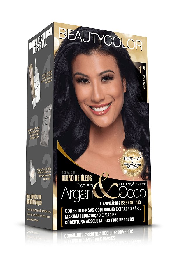 TINTURA BEAUTY COLOR 1.0 PRETO ONIX