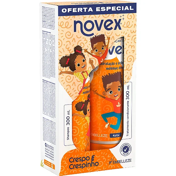 SHAMPOO + CONDICIONADOR NOVEX 300ML CRESPO E CRESPINHO