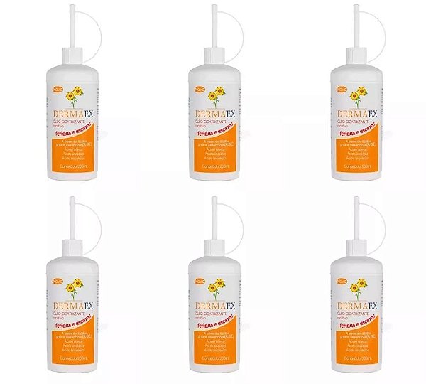 DERMAEX 200ML OLEO DE GIRASSOL CICATRIZANTE (KIT C/06)