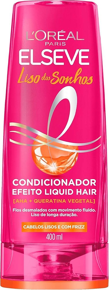 CONDICIONADOR ELSEVE LISO DOS SONHOS LISOS E ANTI-FRIZZ 200ML