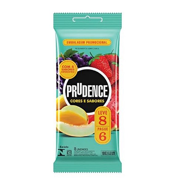 PRESERVATIVO PRUDENCE CORES MIX LEVE 8 PAGUE 6