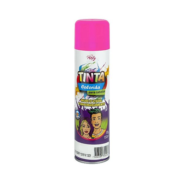 TINTA SPRAY CABELO MY PARTY PINK NEON 150ML