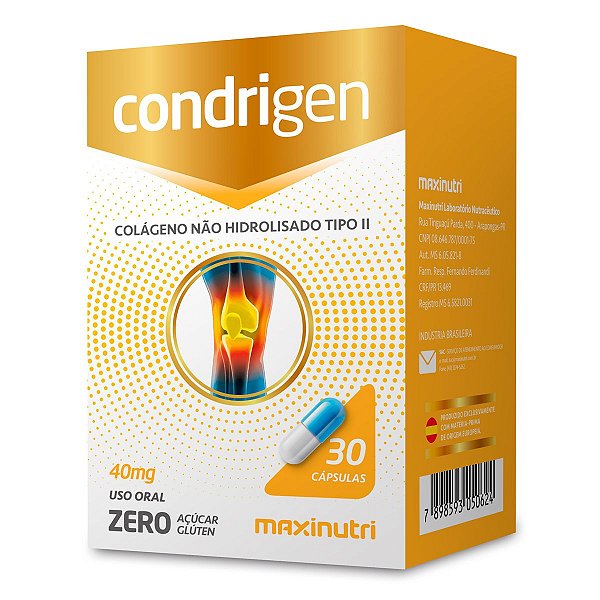 CONDRIGEN COLAGENO 40MG 30CPS - MAXINUTRI