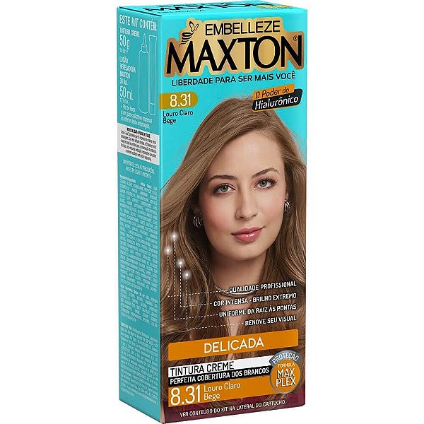 TINTURA MAXTON 8.31 LOURO  CLARO BEGE