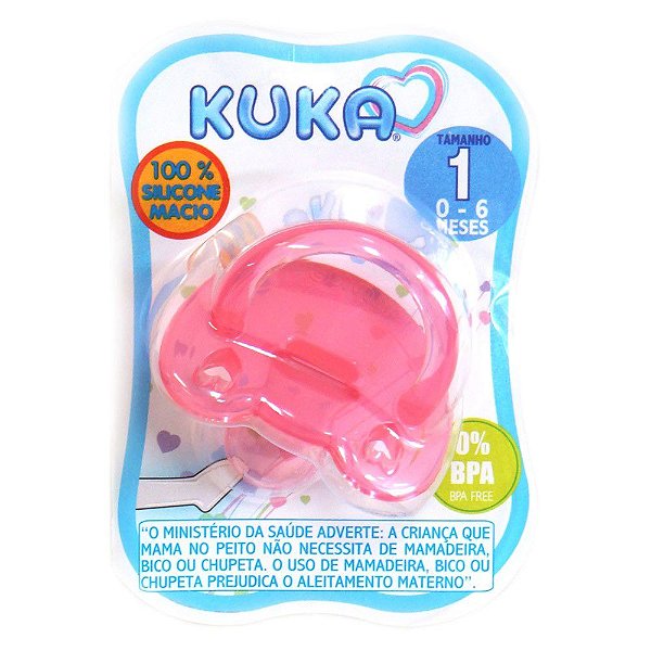 CHUPETA KUKA SOFT ORTODONTICO N.1 ROSA REF.702