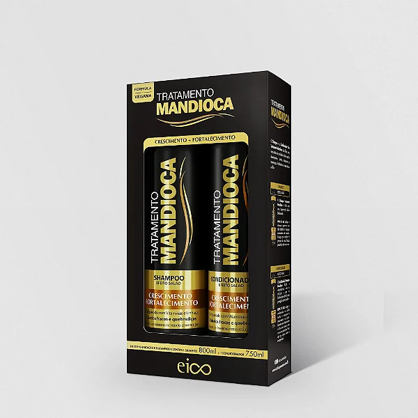 KIT EICO SHAMPOO  450ML + CONDICIONADOR 400ML  TRAT.MANDIOCA