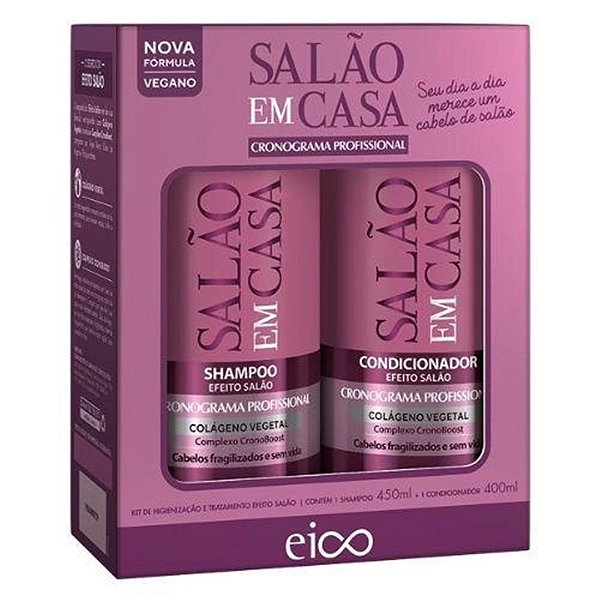 KIT SHAMPOO 450ML + COND 400ML EICO CRONOGRAMA PROFISSIONAL
