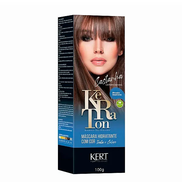KERATON BANHO DE BRILHO SEM AMONIA CASTANHO NATURAL  100G