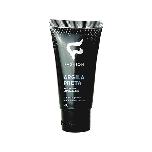 MASCARA DE LIMPEZA FACIAL FASHION  ARGILA PRETA 30G