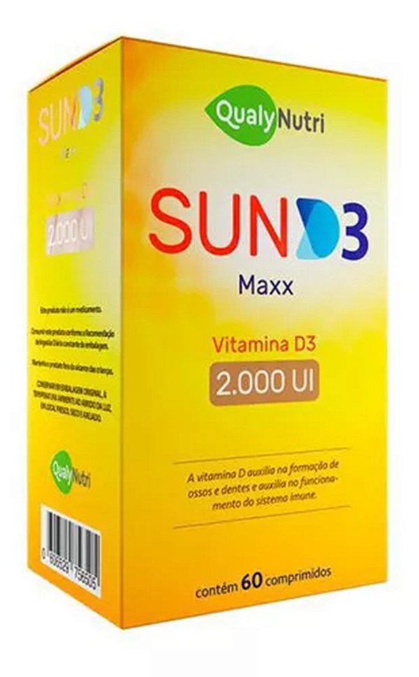 VITAMINA D 2.000 60CPR - SUND3 MAXX QUALYNUTRI