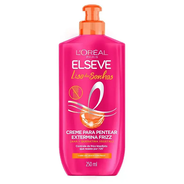 CREME DE PENTEAR ELSEVE LISOS DOS SONHOS EXTERMINA FRIZZ 250ML
