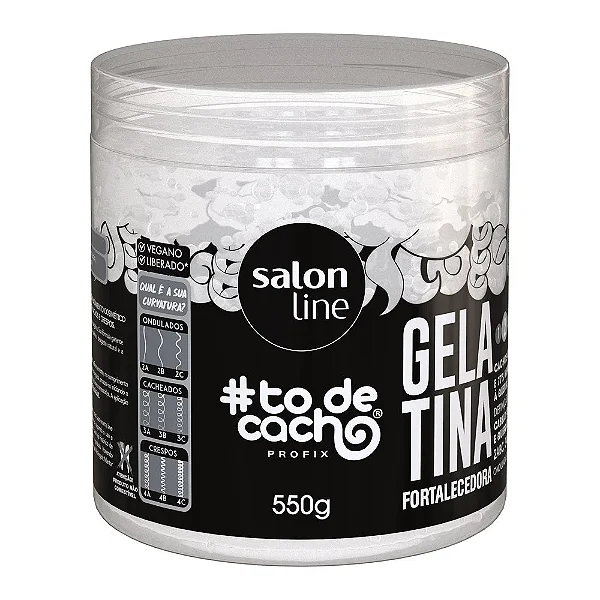 GELATINA SALON LINE FORTALECEDORA TO DE CACHO 550G