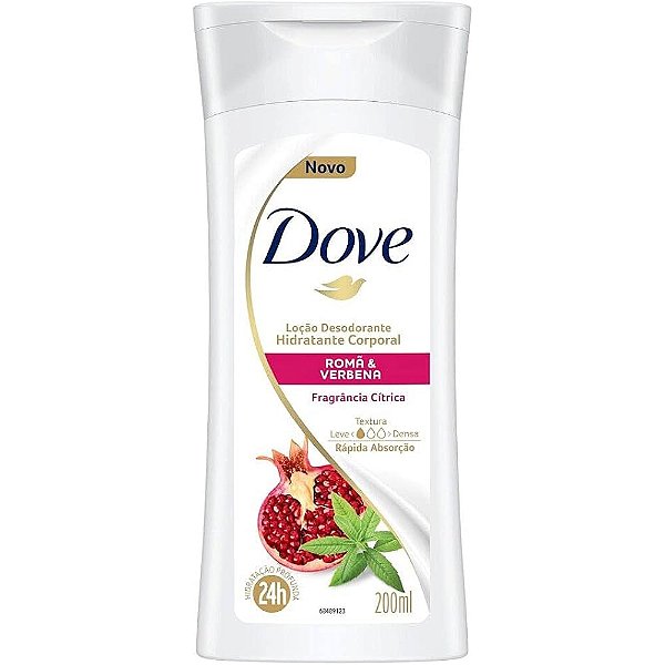 LOCAO CORPORAL DOVE ROMÃ VERBENA 200ML