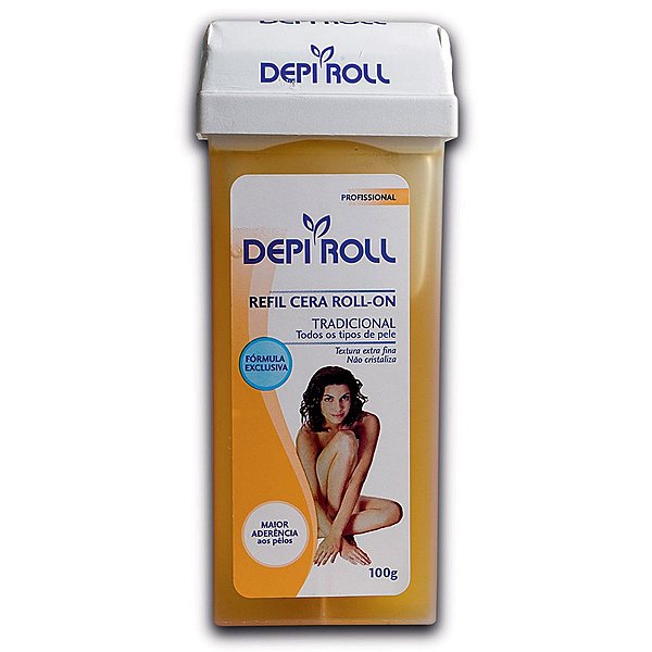 CERA DEPILATORIA  DEPIL ROLL ROLLON REFIL TRADICIONAL  100G
