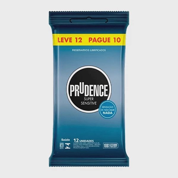 PRESERVATIVO PRUDENCE SUPER SENSITIVE  LEVE 12 PAGUE 10
