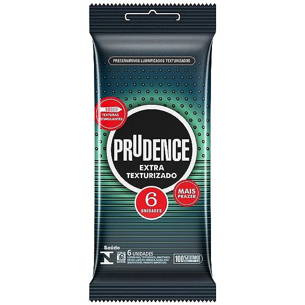 PRESERVATIVO PRUDENCE EXTRA TEXTURIZADO 6un
