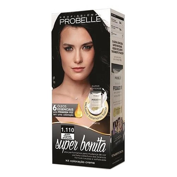 TINTURA PROBELLE SUPER BONITA 1.110 PRETO INTENSO