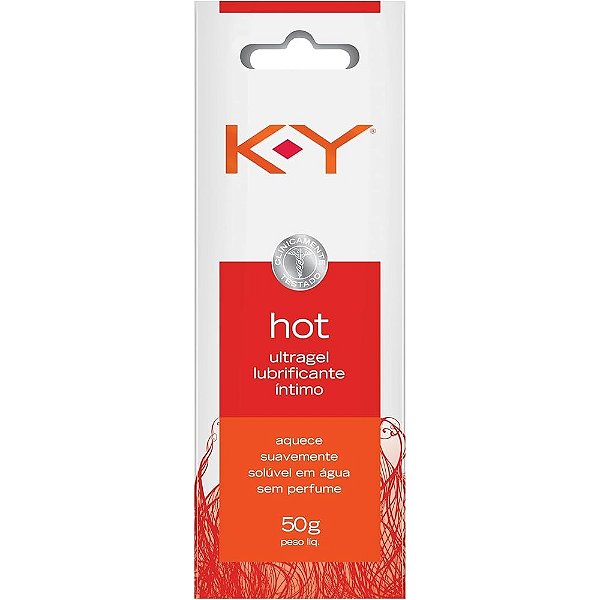 K-Y Gel Lubrificante Íntimo Hot Ky Aquece Esquenta 50g