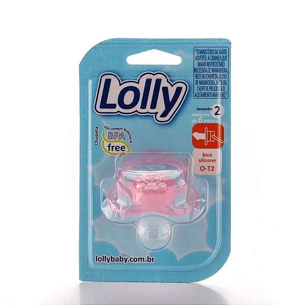 CHUPETA LOLLY ORTODONTICA SILICONE ROSA  TAM:2 REF:5015-01
