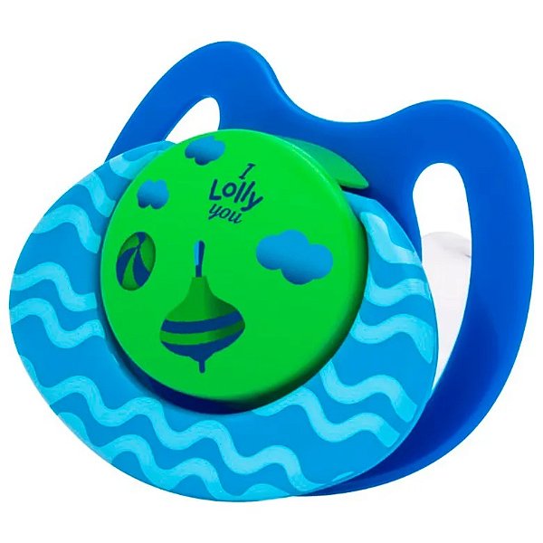 CHUPETA LOLLY NENNY VIVA ORTODONTICA SILICONE  AZUL  TAM:02 REF:4915-01