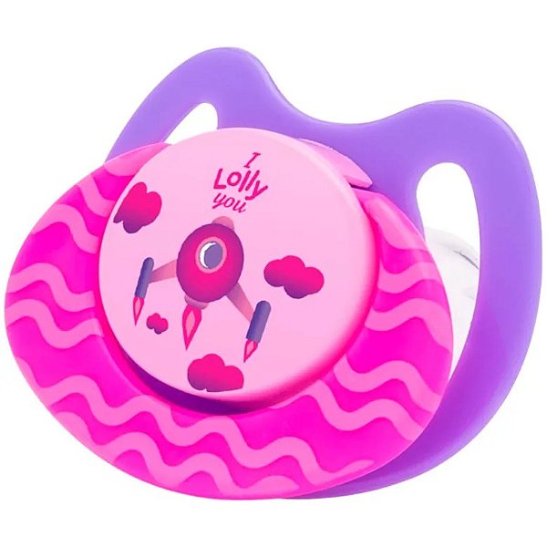 CHUPETA LOLLY NENNY VIVA ORTODONTICA SILICONE ROSA TAM:2 REF:4915-01